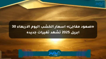 «صعود مفاجئ» أسعار الخشب اليوم الأربعاء 30 أبريل 2025 تشهد تغيرات جديدة